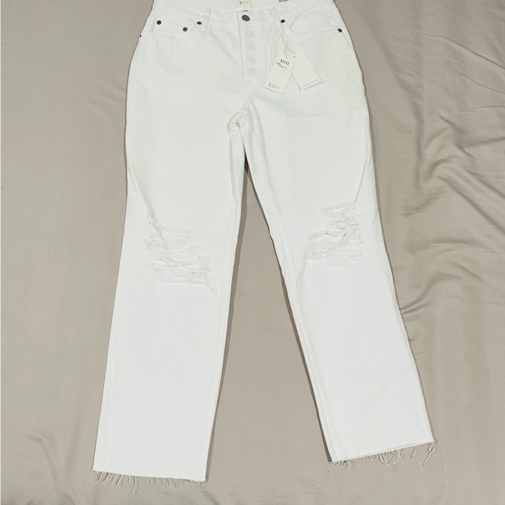 RAILS Women’s Atwater Slouchy Straight in Blanche Distress - 28